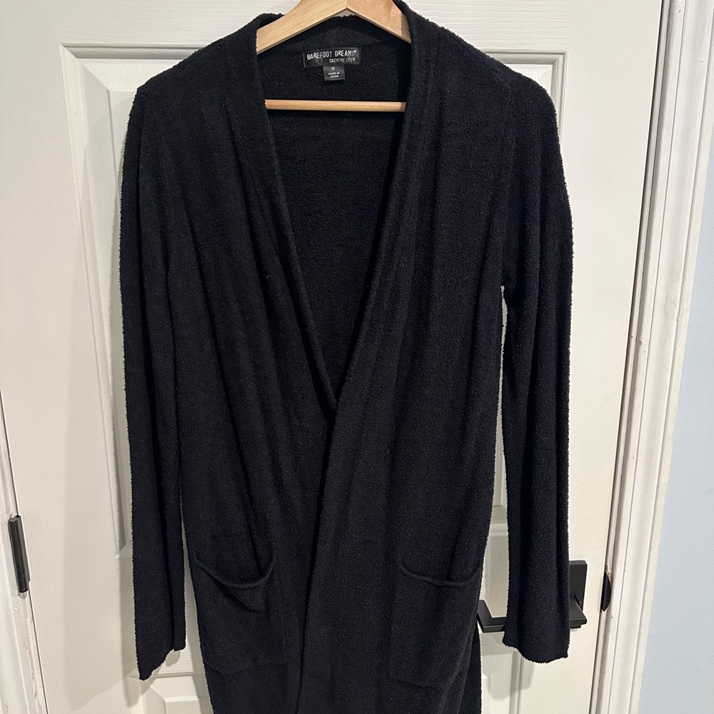 Barefoot Dreams Cozy Black Cardigan